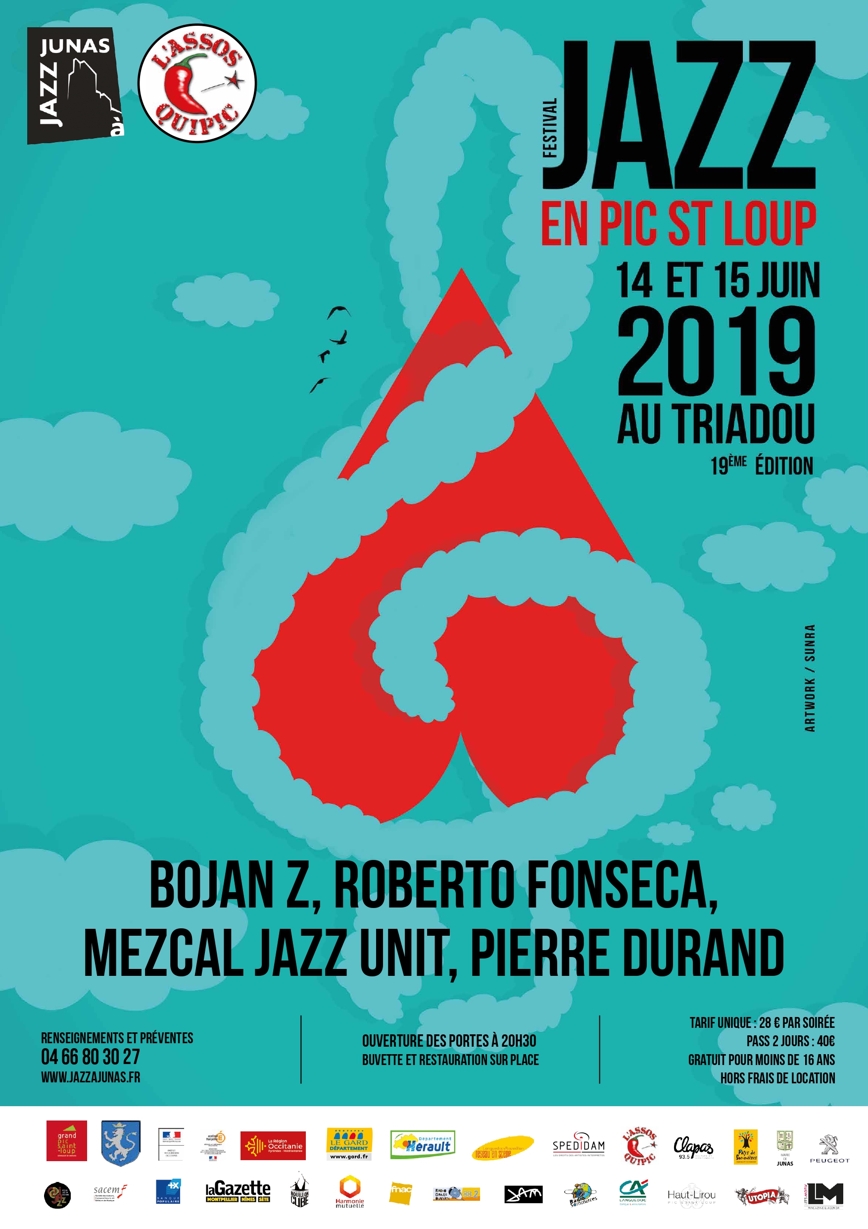 Affiche Jazz en Pic Saint Loup 2019